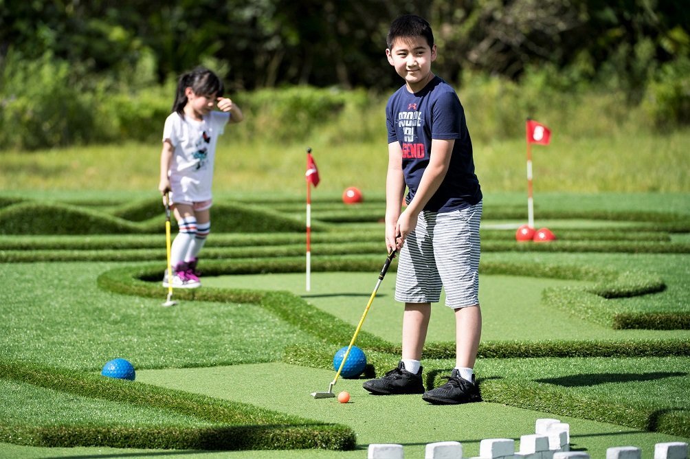 大溪威斯汀的Go Golf適合親子及小朋友同樂