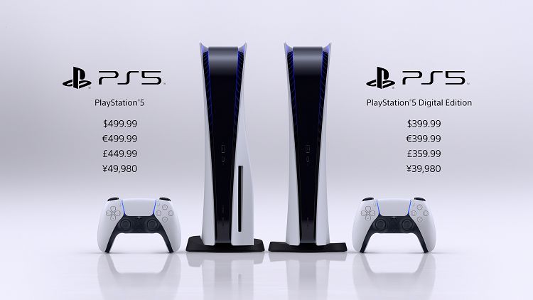 PS5（PlayStation 5）正式公布雙機售價。