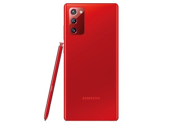 三星推出GalaxyNote20 5G與Galaxy Buds Live的紅色款。