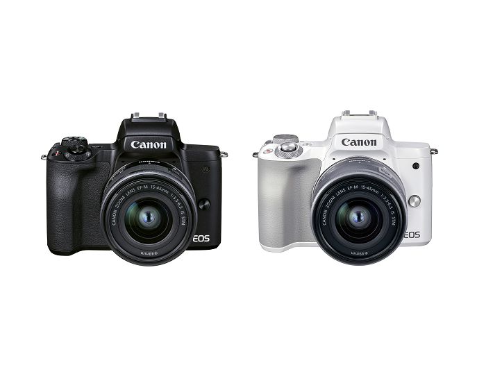 Canon EOS M50 Mark II 新機開賣，有神秘黑及典雅白二色可供選擇。