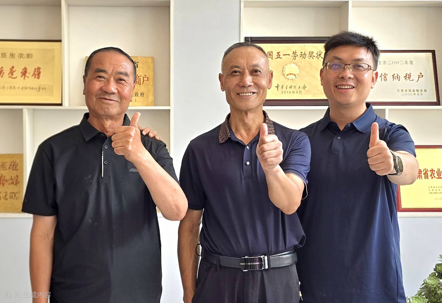 高氏祖孫三代擕手創建紋黨參鄉野傳奇(虞煥榮攝)。